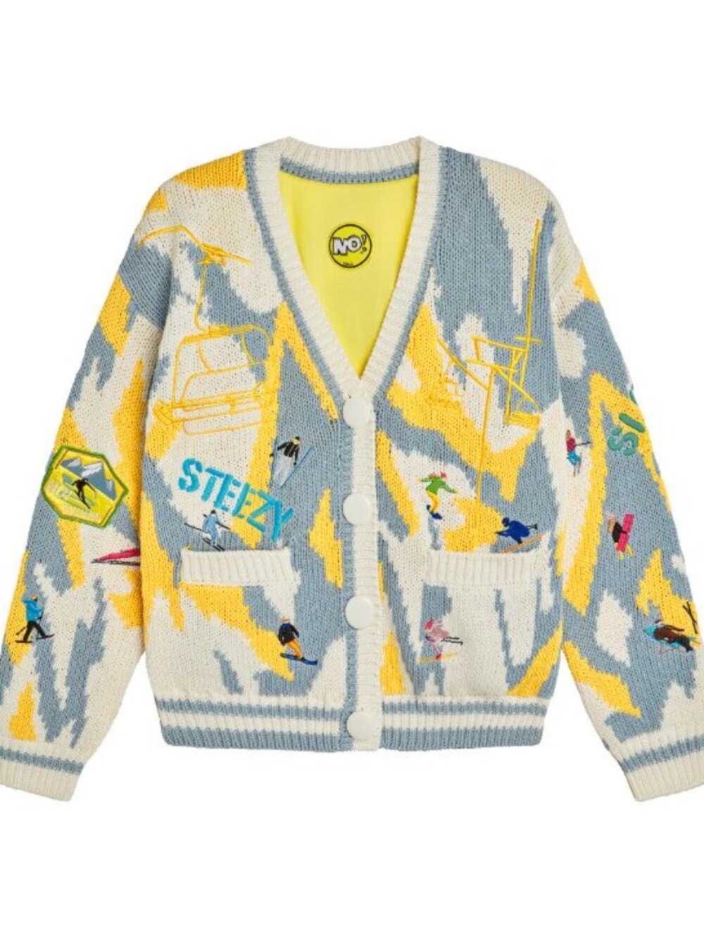 🎿❄️ No! Jeans "Let's Go Skiing" Cardigan Sweater –NWT ❄️🎿